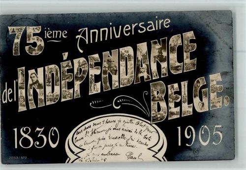 1905 Belgische Unabhängigkeit Fotomontage