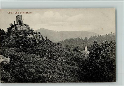 Celles 1917 Schloßruine AK