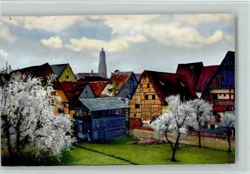 Nördlingen Serie 151 Nr. 2795, Blick von der Stadtmauer , gute Erhaltung AK