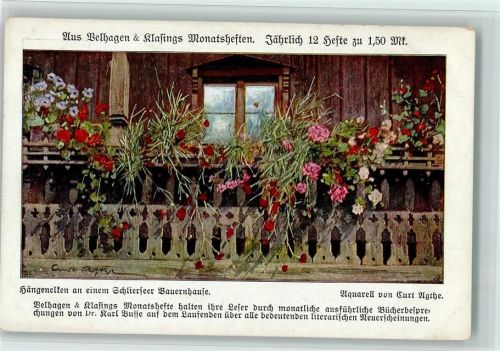 sign Curt Agthe - Bauernhaus AK