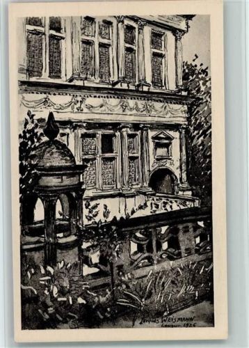 Langres 1926 sign Weismann - Maison Renaissance AK
