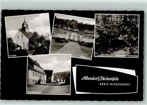 Allendorf Kirche Ehrenmal Burgkeller Hohenfels