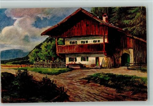 Verlag A.S.-M. & S. No 725 - Bauernhof , sign Fuhrmann