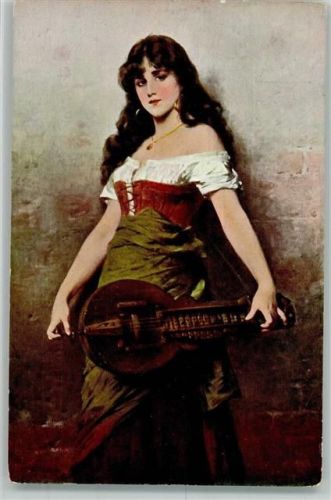 J.P.P. Salon 1055 - N. Sichel AK Streichinstrument
