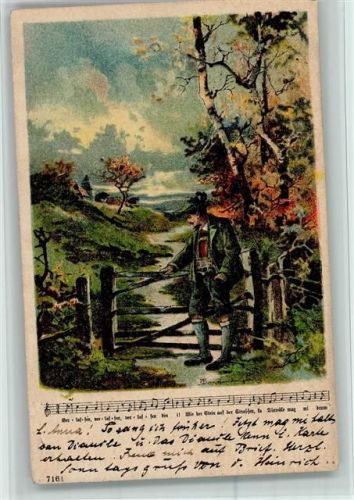 1899 Noten - Nr. 7161 AK Liederkarte