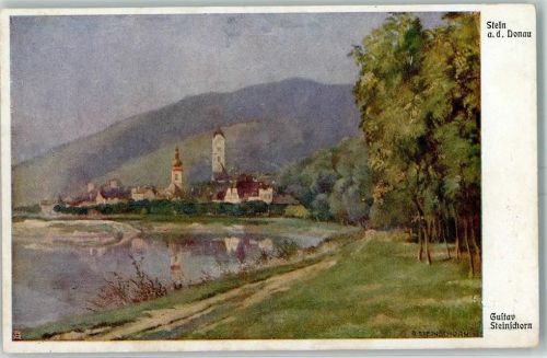 Krems sign. Gustav Steinschorn Kirche Stein