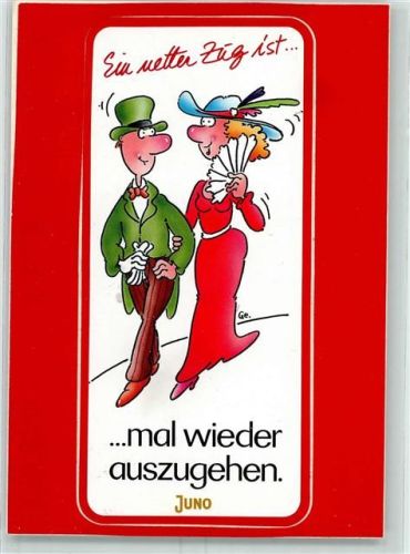 Juno Aufkleber Postkarte AK Zigarette
