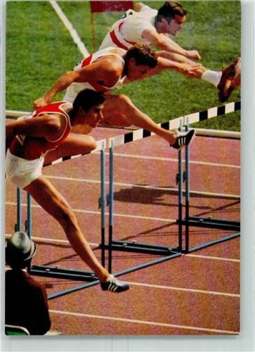 Zehnkampf Kurt Bendlin Hürdenlauf Mexiko 1968 - Spendenkarte Jugendherberge Nr. 26 AK