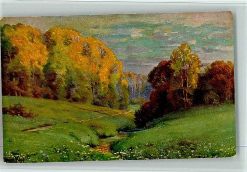 1910 - 1920 Nr. 5081 sign. Walter Kopp Goldene Abendsonne AK