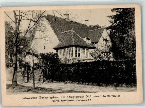 Nikolassee 1954 Schwestern-Genesungsheim des Königsberger Diakonissen-Mutterhauses
