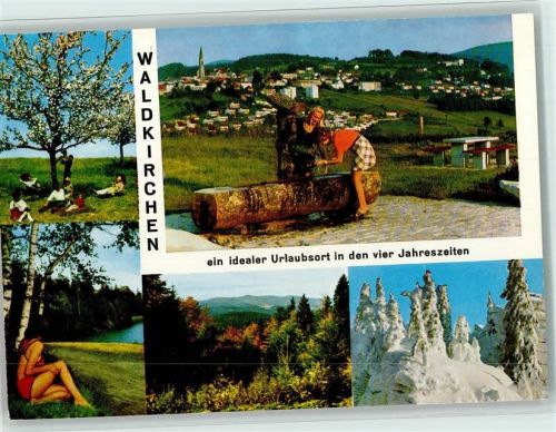 Waldkirchen Holzbrunnen Badesee Winter Ort n. Verlag
