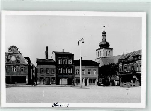 Oberglogau Glogowek Ring mit Klosterkirche