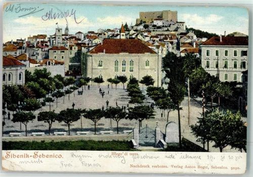Sebenico Sibenik 1905 Gebrauchsspuren Borgo di terra