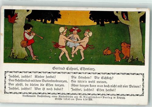 sign. Gertrud Caspari Elfentanz Caspari 1920