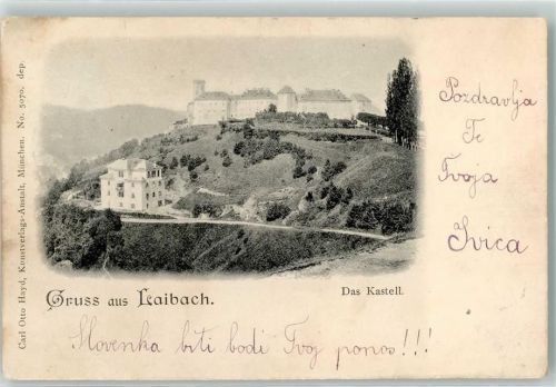 Ljubljana Laibach 1898 - das Kastell