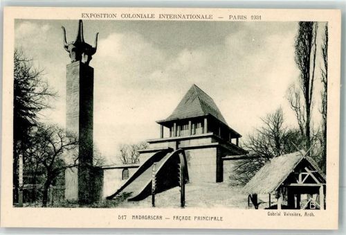 Paris Exposition Coloniale Internationale Facade Principale