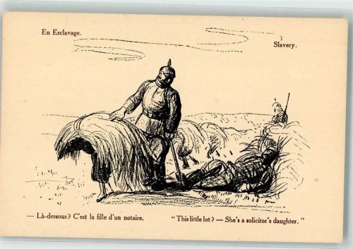 Nr. 161 P.J. Gallais et Cie editeur Karikatur Sklaverei der Deutschen