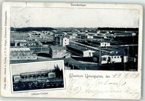 Elsenborn 1907 Barackenlager Offizier Casino Truppenübungsplatz