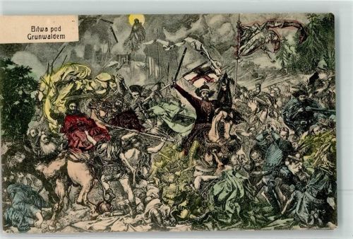 Kyritz die Schlacht von Grunwald sign. Jan Matejko