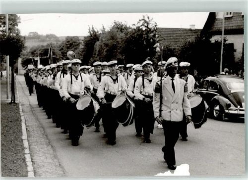 Battenberg Musikorchester Uniform VW Käfer Ort handschriftlich Foto Keine AK