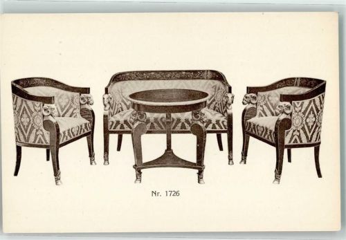 Wien 7. Bezirk, Neubau M.Ehleder's Söhne Salon-Möbel im Empirestil Nr.1726 Abbildungen auf AK Werbung Möbel Werbe AK