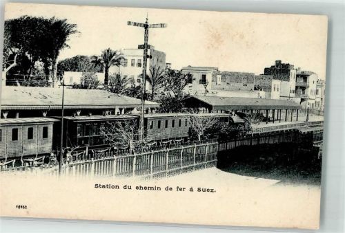 Suez Bahnhof Eisenbahn