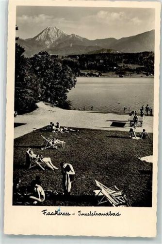 Egg 1951 Inselstrandbad Strandleben Faakersee