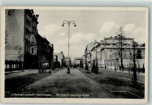 Litzmannstadt Hermann Göring Straße WK II Foto AK