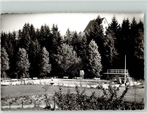 Feudingen Schwimmbad Ort handschriftlich