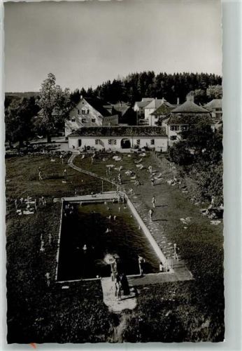 Neutrauchburg Schwimmbad Liegewiese Foto AK
