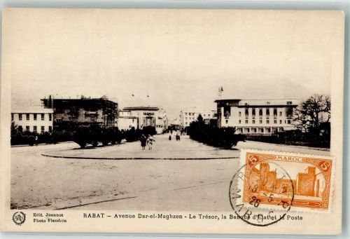 Rabat 1926 Postamt Avenue Dar-el-Maghzen