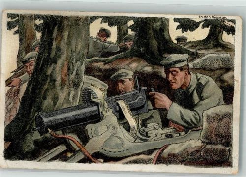 1916 Artillerie Maschinengewehre in den Vogesen