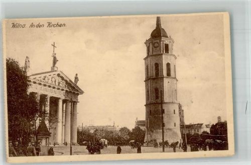 Wilna 1917 Kirche Feldpost WK I