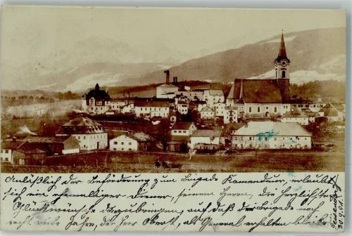 Teisendorf 1901 Kirche Ort lt. Stempel