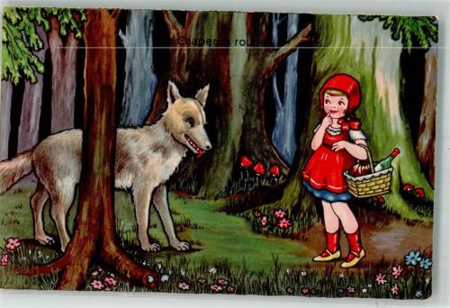 1933 Verlag Amag 0348 Wolf und Rotkäppchen