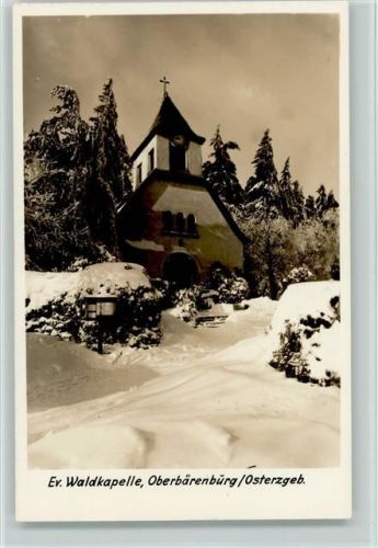 Oberbärenburg Evangel. Waldkapelle Winter