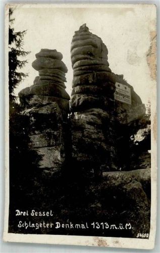 Neureichenau 1933 Schalgeter-Denkmal am Dreisesselberg Fotograf Müller Hüttenstempel