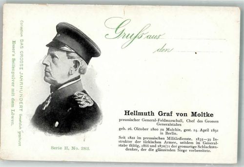 Hellmuth Graf v. Moltke d. Gr. Jahrhundert Serie H No. 282 Esser`s Seifenpulver m.d. Löwen