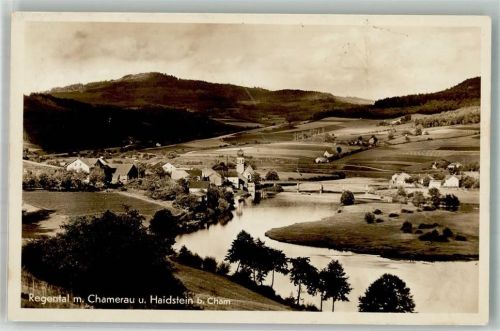 Chamerau 1936 Bahnpost Straubing- Zug 87 Regental Haidstein