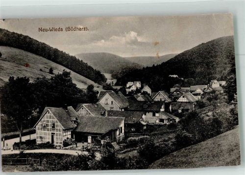 37447 W3426 Wieda 1926 - Panorama vom Ortsteil Neu-Wieda