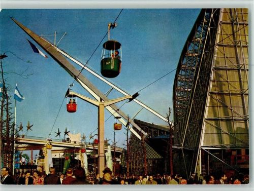 Nr. 6301 - Exposition 1958 - Pavillon Frankreich , Seilbahn