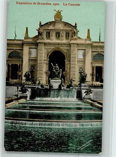 Valentine Series - Exposition 1910 - La Cascade Brunnen -