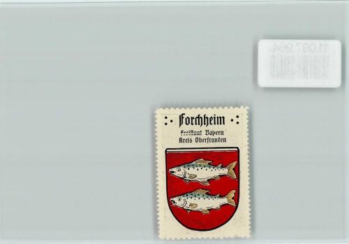 Forchheim Vignette Wappen Kaffee Hag ca 1920-1940