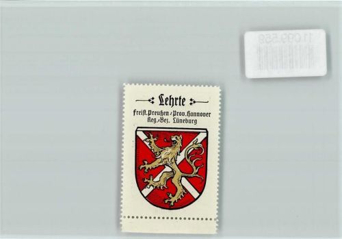 Lehrte Vignette Wappen Kaffee Hag ca 1920-1940