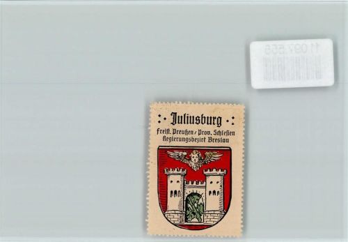 Juliusburg Dobroszyce - Vignette Wappen Kaffee Hag ca 1920-1940