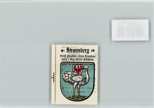 Strausberg Vignette Wappen Kaffee Hag ca 1920-1940