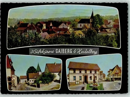 69251 W6901 Gaiberg , Baden - Ortsansichten Kirche 3-Bildaufnahme