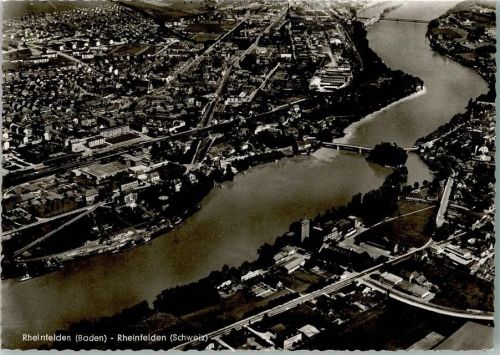 Rheinfelden Luftaufnahme Rheinfelden Baden und Rheinfelden Schweiz
