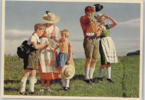 Werbung - Farben Stoffe Mode - Dirndl -