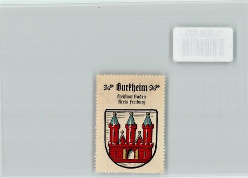 Burkheim Vignette Wappen Kaffee Hag ca 1920-1940